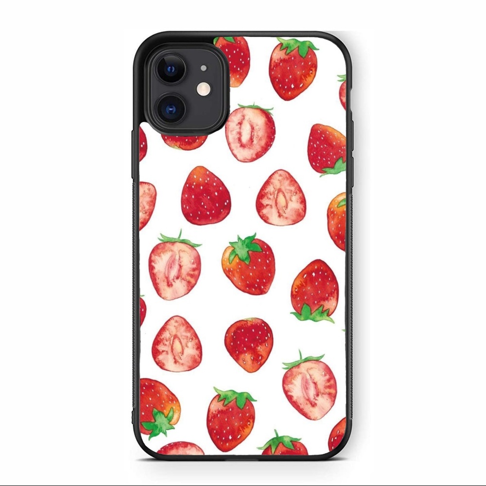 Strawberry Pattern iPhone Case